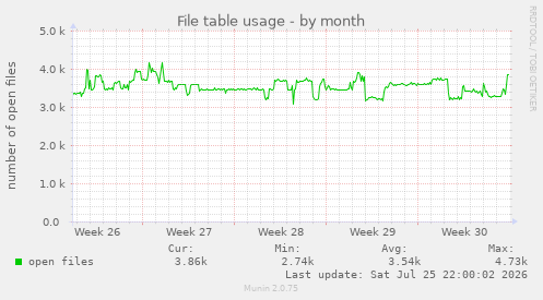 File table usage